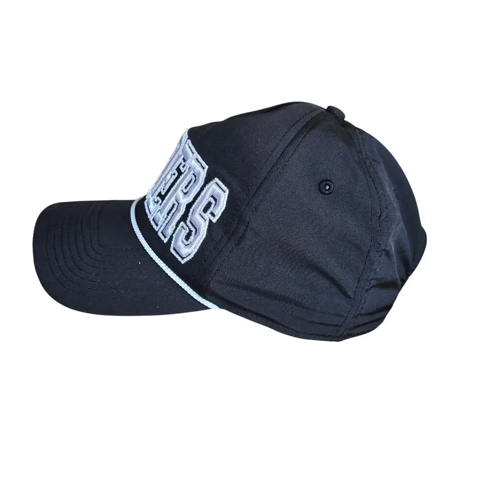 LA Raiders Black White Adjustable Snapback Imperial Headwear Baseball Cap Hat
